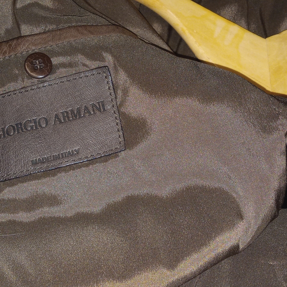 Giorgio Armani lambskin coat